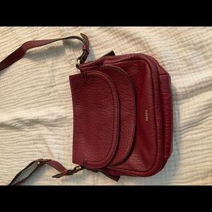 Fossil Red Crossbody